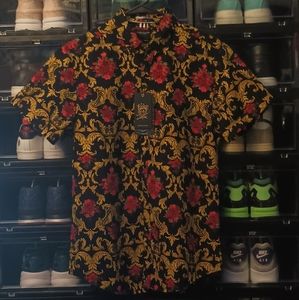 NWT Denim & Flower (Ricky Singh) Floral Theme Shirt For Men